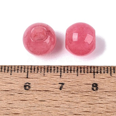 Natural White Jade European Beads G-Q607-01A-14-1