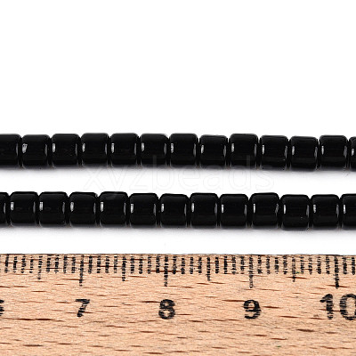Opaque Solid Color Glass Beads Strands GLAA-N065-4x4mm-C10-1