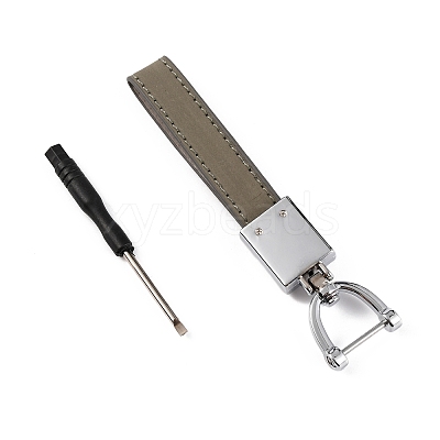 Cowhide Leather Keychains LS-KEYC-WH0018-52C-1