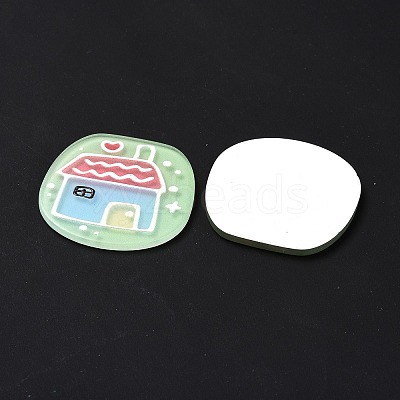 Printed Acrylic Cabochons MACR-C003-28-1