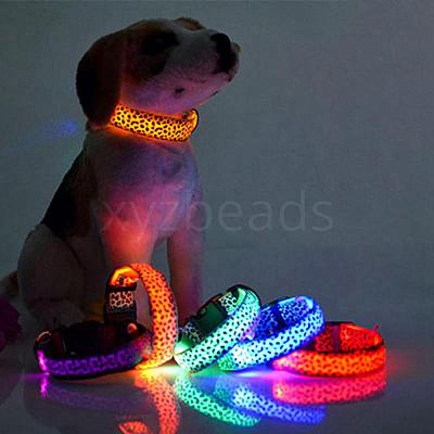 Adjustable Polyester LED Dog Collar MP-H001-A08-1