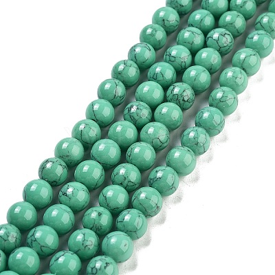 Synthetic Turquoise Beads Strands TURQ-H038-8mm-XXS11-1