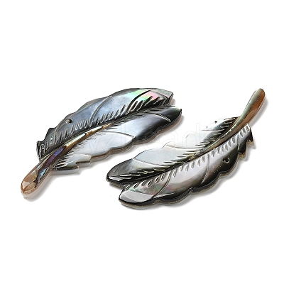Natural Black Lip Shell Big Pendants SHEL-F007-07-1