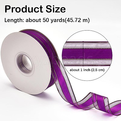 Solid Color Organza Ribbons ORIB-E005-A10-1