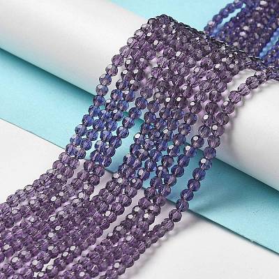 Transparent Glass Beads Strands EGLA-A035-T4mm-D15-1