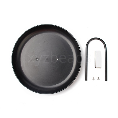 Round ABS Plastic Desktop Storage Tray LS-AJEW-H113-A03-1