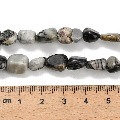 Natural Picasso Jasper Beads Strands G-K398-A01-01-1