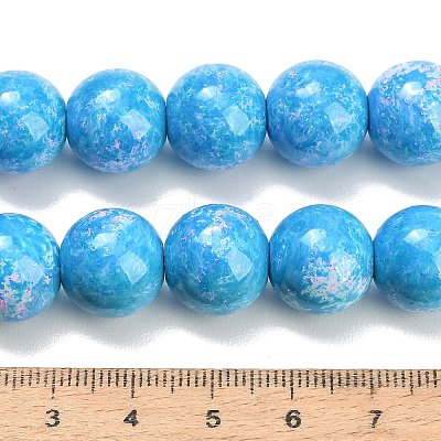 Baking Paint Glass Beads Strands GL-CBA8F4B-02J-1