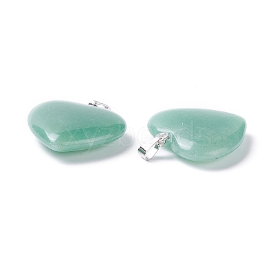 Natural Green Aventurine Pendants X-G-G956-B37-FF-1