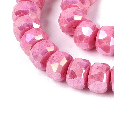 Anti-Tarnish Electroplate Glass Beads Strands GLAA-T025-10mm-11G-1