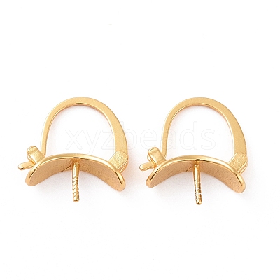 925 Sterling Silver Hoop Earring Findings STER-D035-25G-1