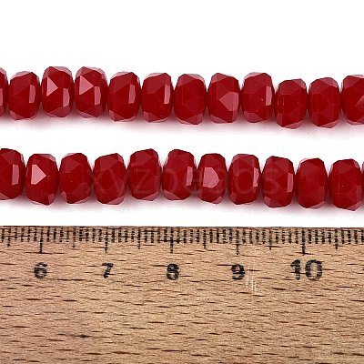 Opaque Glass Beads Strands GLAA-Q114-01A-B04-1