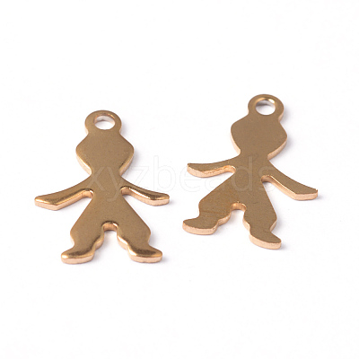 Ion Plating(IP) Boy 304 Stainless Steel Pendants STAS-G130-43G-1