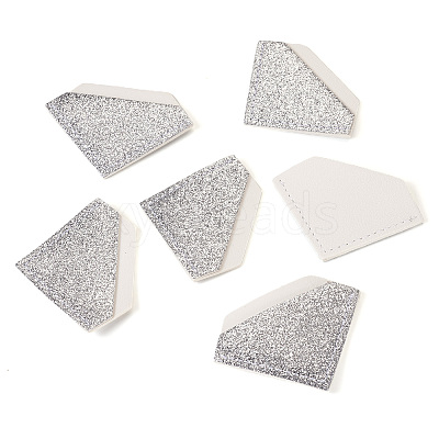 Glitter Imitation Leather Book Corner Protectors AJEW-TAC0038-03A-1
