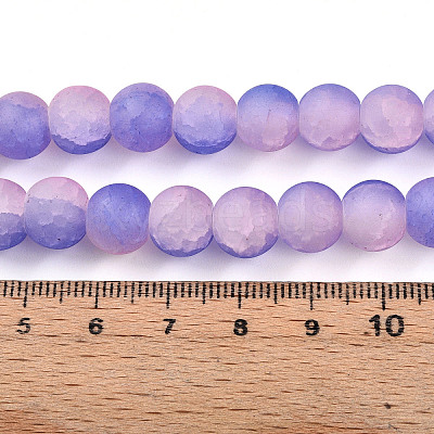 Crackle Glass Beads X1-GLAA-N009-10mm-08-1