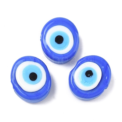 Handmade Evil Eye Lampwork Beads LAMP-G168-02-1