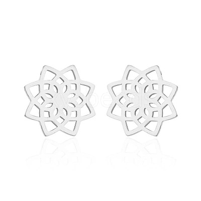 304 Stainless Steel Stud Earrings WGE2D60-08-1