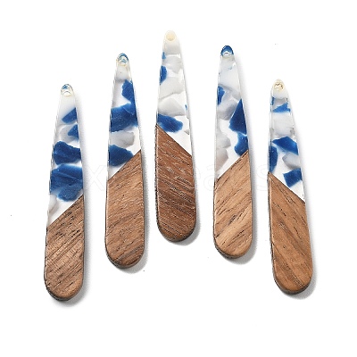 Resin and Walnut Pendants FIND-R051-08F-1