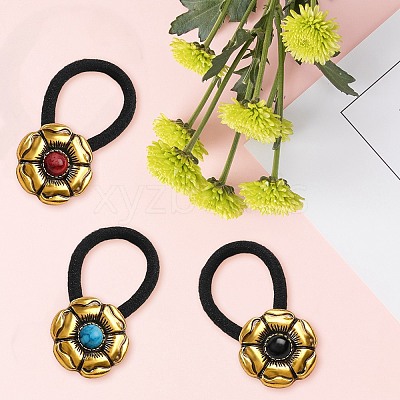6Pcs 3 Colors Alloy Hair Ties DIY-CY0001-80A-1