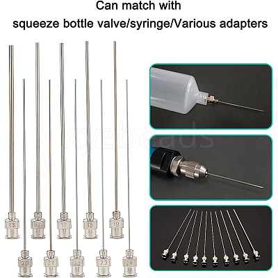 20Pcs 10 Style Iron Dispensing Needles TOOL-BC0001-27-1