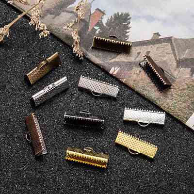 Mixed Iron Ribbon Crimp Endss IFIN-S008-M-1