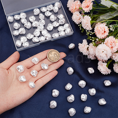 1 Strand ABS Plastic Imitation Pearl Beads Strands KY-SC0002-06-1