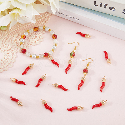 20Pcs Opaque Resin Pendants RESI-SC0006-22-1