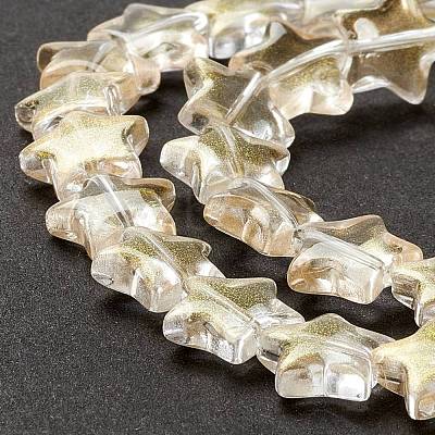 Transparent Glass Beads Strand GLAA-K057-01L-1
