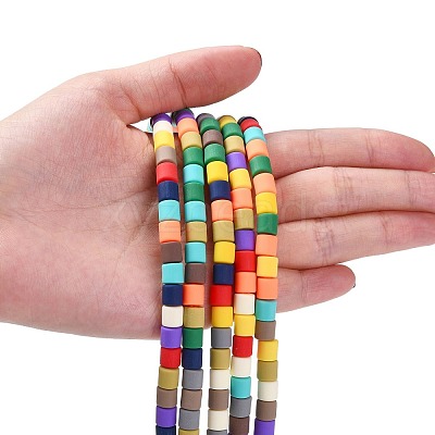 Polymer Clay Bead Strands CLAY-T001-C28-1