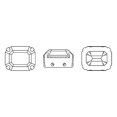 Preciosa® MAXIMA Crystal Sew-On Cups Y-PRC-SC10-60010-S-1
