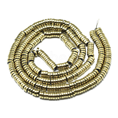Electroplate Non-magnetic Synthetic Hematite Beads Strands G-S352-42B-01-1