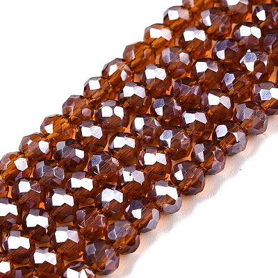 Electroplate Glass Beads Strands EGLA-A044-T3mm-A02-1