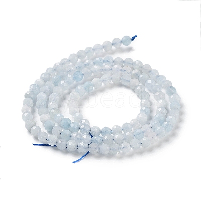 Natural Aquamarine Beads Strands G-J400-E18-01-1