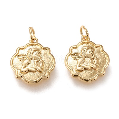 Brass Pendants ZIRC-I044-54G-1