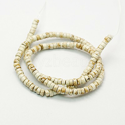 Natural Magnesite Beads Strands TURQ-P027-50-1