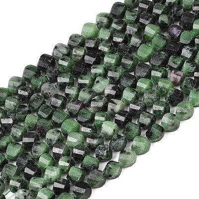 Natural Ruby in Zoisite Beads Strands G-P611-C22-01-1