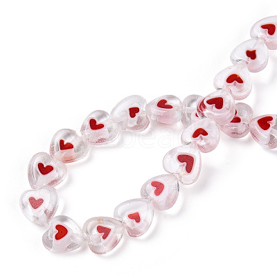 Handmade Lampwork Beads Strands X-LAMP-R139-04C-1