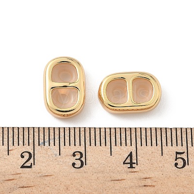 Brass Silicone Slide Charms KK-C099-06B-G-1