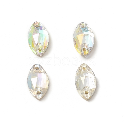 Horse Eye Shape Sew on Rhinestone GLAA-A024-03D-1