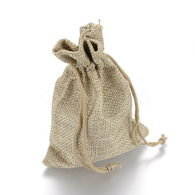 Burlap Packing Pouches Drawstring Bags ABAG-Q050-15x20-01-1