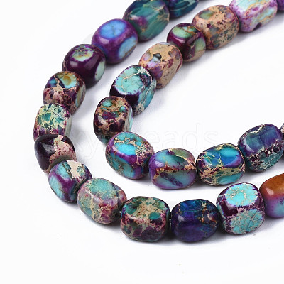 Natural Regalite/Imperial Jasper/Sea Sediment Jasper Beads Strands X-G-Z008-01B-1