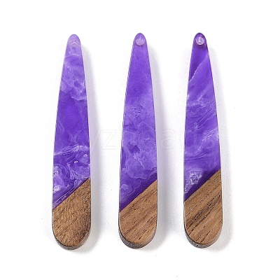 Resin & Wood Pendants WOOD-F015-01E-1