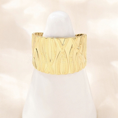 304 Stainless Steel Cuff Rings RJEW-D332-012K-G-1