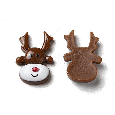 Christmas Opaque Resin Cabochons RESI-K019-26-1