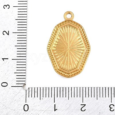 Printed 304 Stainless Steel Pendants SA-CBA7467-01A-G-1