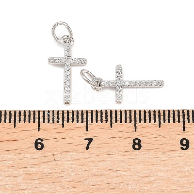 Brass Micro Pave Cubic Zirconia Pendants KK-Z146-25P-1