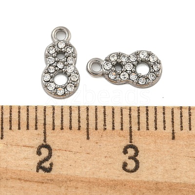 304 Stainless Steel Pendants STAS-L080-002P-08-1