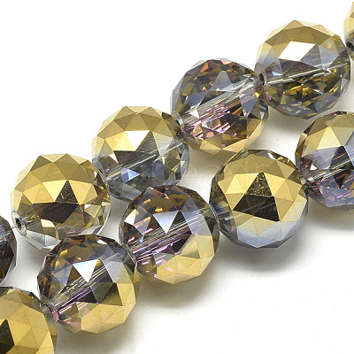 Electroplate Glass Beads Strands EGLA-S166-20mm-M-1