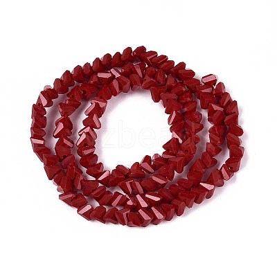 Opaque Glass Beads Strands GLAA-N019-4mm-15-1