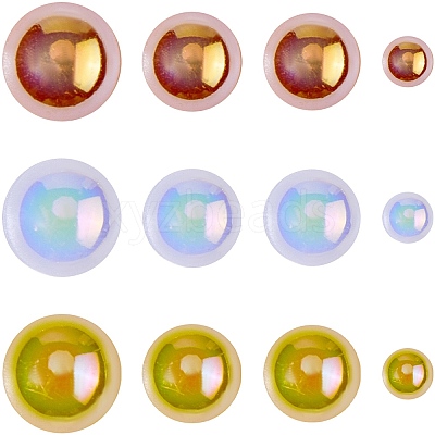 1 Bag Half Round Cabochons Set FIND-CP0003-17-1